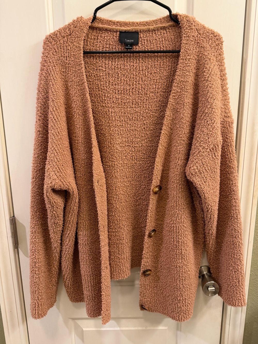 Lumiere teddy bear cardigan